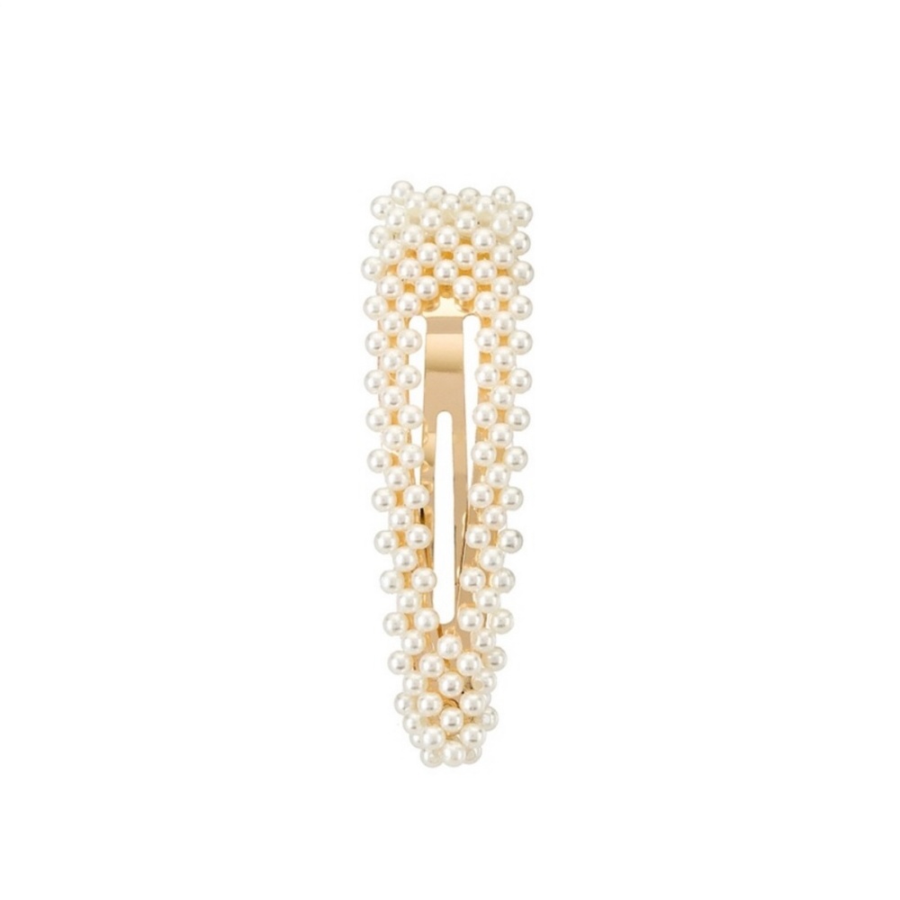 Womens Pearl Barettes Hair Clip Hair Gold Pin-92 - Picture 5 of 7